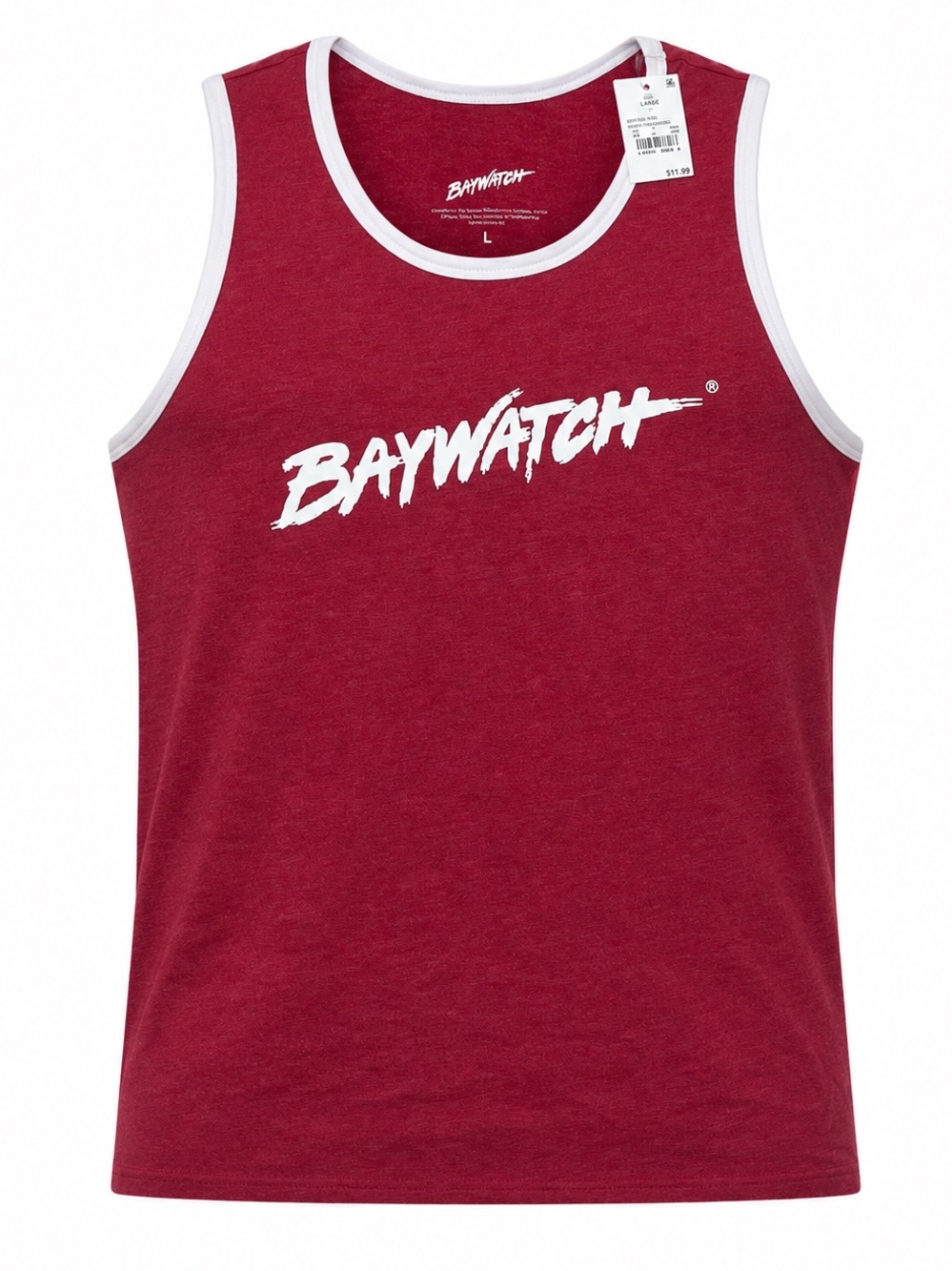 Baywatch (TV Show) Men's Red Tank Top - Malibu Beach Patrol